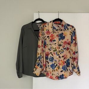 Bundle of two blouses - Floral Zara & Sage H&M - Medium